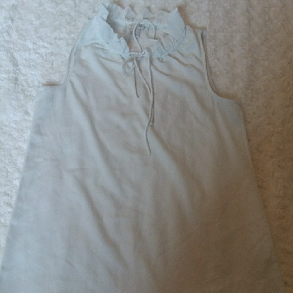 Ruffled neck J. Crew blouse